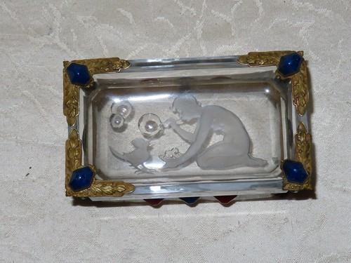 Tablett verre art déco - verre,