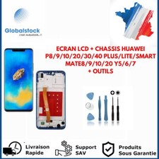 ECRAN LCD + CHASSIS HUAWEI P8/9/10/20/30/40 PLUS/LITE/SMART MATE8/9/10/20 Y5/6/7