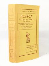 PLATON - Oeuvres complètes. Tome IIème. Protagoras. Euthydème. Gorgias. Mén