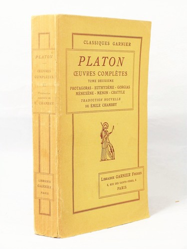 Platon oeuvres complètes - oeuvres,