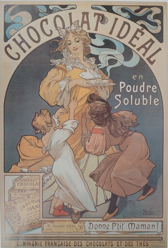 Alfons mucha chocolat idéal - alfons,