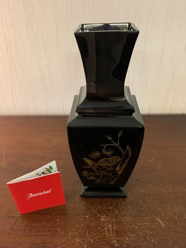 Vase noir dorures - dorures, en