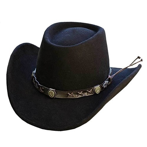 Ref gambler chapeau noir 100 - chapeau,