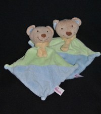 🍀 Doudou Plat Ours Bleu