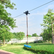 Tyrolienne pour Enfants et Adultes 36,6 m Kit Complet 227 kg Extérieur