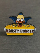 THE SIMPSONS KRUSTY BURGER homer Bart Marge Lisa Pin Badge New High Quality 