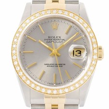 Rolex Datejust Gris Cadran 18K