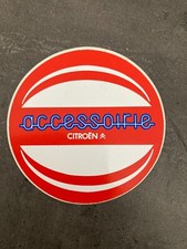 AUTOCOLLANT / STICKER CITROEN ACCESSOIRIE   automobilia  vintage  J10