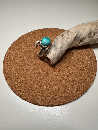 Bague turquoise argent - turquoise, et