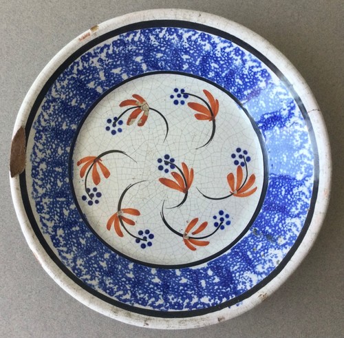Assiette faïence cul - faïence,