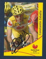 CYCLISME carte cycliste CONSTANTIN ZABALLA équipe SAUNIER DUVAL Signée