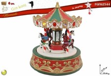 Mobile Carrousel Chevaux Lumières Mouvement Musique Décoration Noël BAL