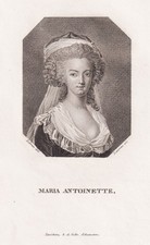 Marie Antoinette Reine De France Portrait En Cuivre 1820