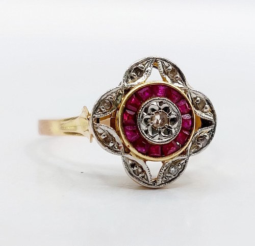 Bague cible art - or, 18k
