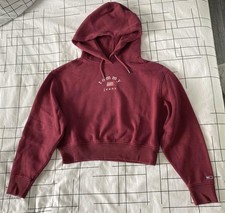 Sweat femme court bordeaux