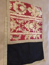 2 ANCIENs VOILEs de Calice ?/soie/galon Metallique/RELIGIEUX/EGLISE/NO CHASUBLE