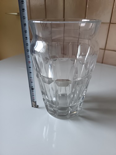 Vase verre facetté - verre,