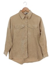 STRADIVARIUS Chemise à manches longues Dames Chemise T EU 34 blanc cassé