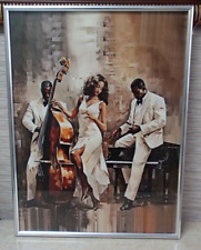 TABLEAU Jazz Band, impression d'Art sur toile,  40 x 30 cm