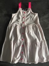 ROBE ROSE PALE ET FUSCHIA "LILI GAUFRETTE" 5 ANS