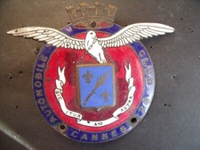 AUTOMOBILE CLUB CANNES badge de calandre