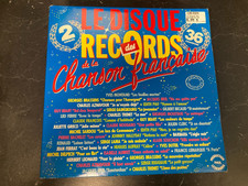 Le disque des records de la chanson française -  Vinyle 33T - Occasion
