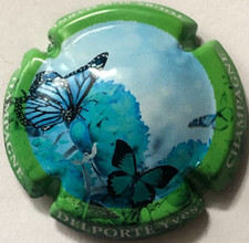 Capsule de champagne DELPORTE Yves (46c. papillon contour vert)