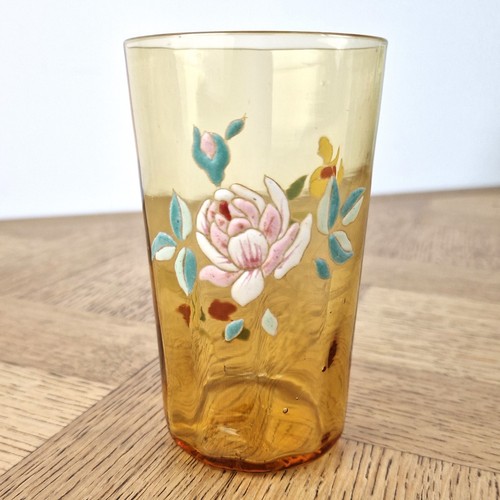 Verre émaillé art nouveau - , à