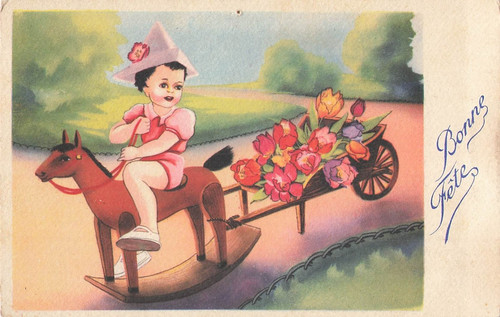 Illustree bonne fete enfant - cp,