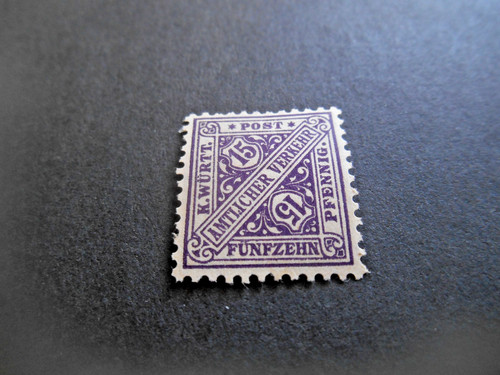 Timbre allemagne wurtemberg - allemagne,