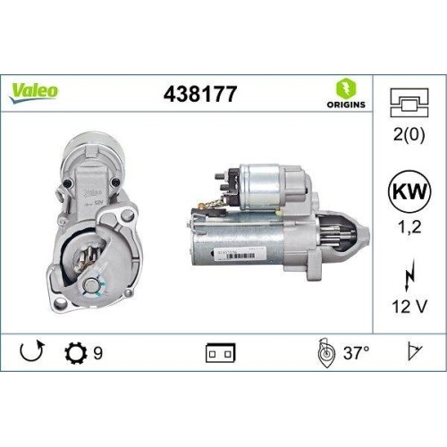 Démarreur valeo 438177 - 1x,