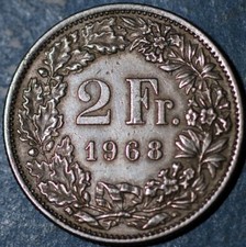 Suisse 2 Francs 1968 KM# 21a.1