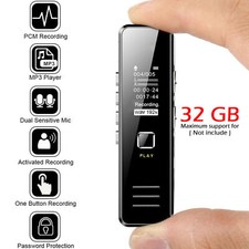 Voice Record Mini-enregistreur audio numérique audio Dictaphone MP3 Player