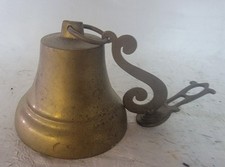 RARE Cloche murale cloche de porte style antique 24 cm en laiton massif 