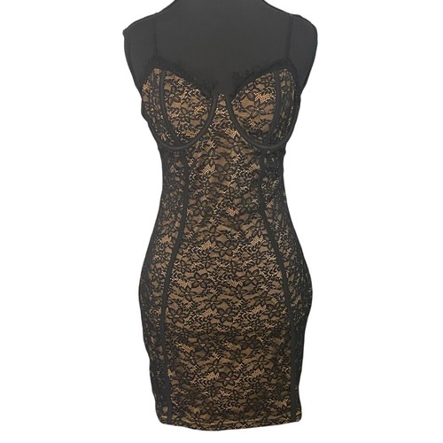Black lace corset - black,