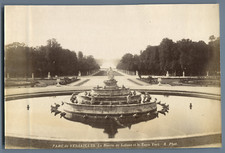 France, Parc de Versailles, Le Bassin de Latone et le Tapis Vert  Vintage albume