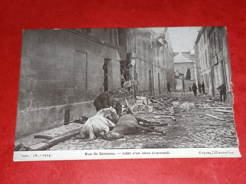 Cpa rue soissons - -,