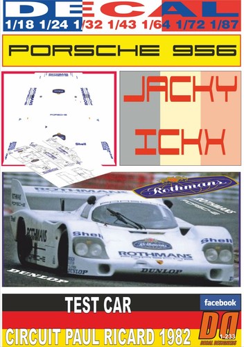 Decal porsche 956 - decal,