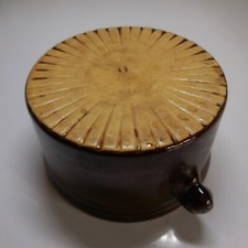 Poterie cassolette terre cuite feu art déco XIXe cuisine Luxembourg N5063