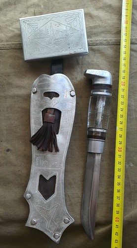 Finnish puukko with - finnish, engraved