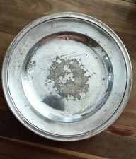 Plat Alfénide métal argenté poinçon ancien argent Jouanne ainé