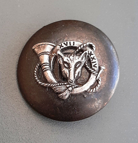 Bouton ancien loup mm - 25,