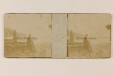 Fontaine Vélo Photo Amateur c1900 Petit format Stereo Vintage PL57An201