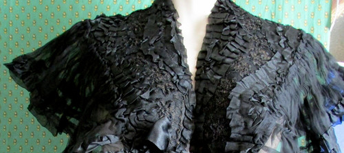 Ancienne veste cape soie - ancienne, veste,cape,