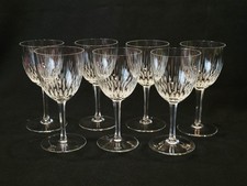7 Verres À Vin / Porto En Cristal Taillé Vintage Villeroy Et & Boch Modèle Erika
