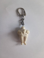 Porte-clés Automobile Bibendum MICHELIN Blanc Keychain Vintage 60'