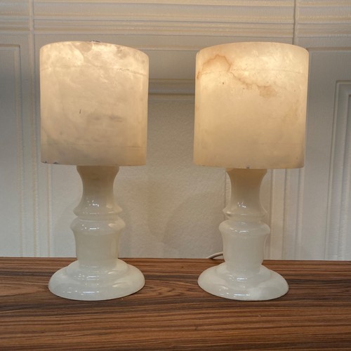 Paire lampes albâtre - paire,