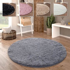 Tapis Poil Long Rond Salon
