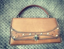 Sac vintage en cuir haute