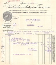 1929 LA SOUDURE AUTOGENE